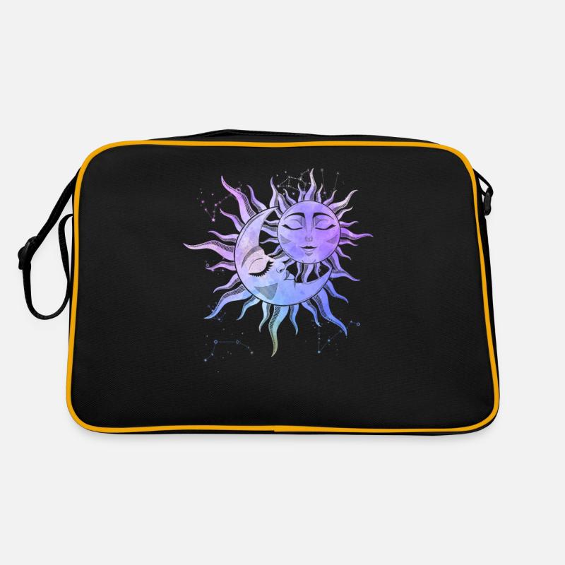 Sun Moon Love Occult Stars Magic Symbol Retro Bag