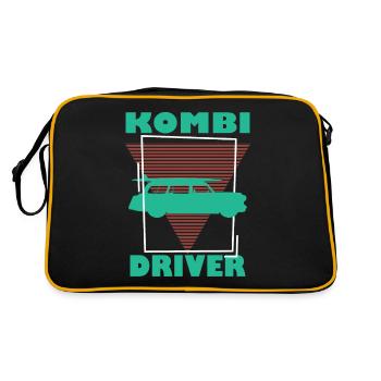 CARS, STATION WAGON, CAR - Retro Bag - black/gold - Back