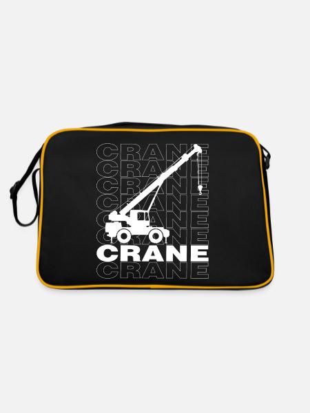 Good Crane Urban Design Streetwear - Retro Bag - black/gold - Back
