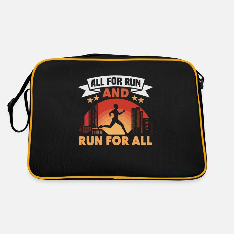 Running Marathon Runner Running Sac Retro