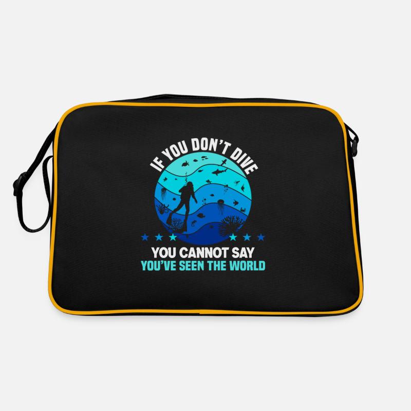 Instructeur de conception de plongée sous-marine Snorkeling Sac Retro