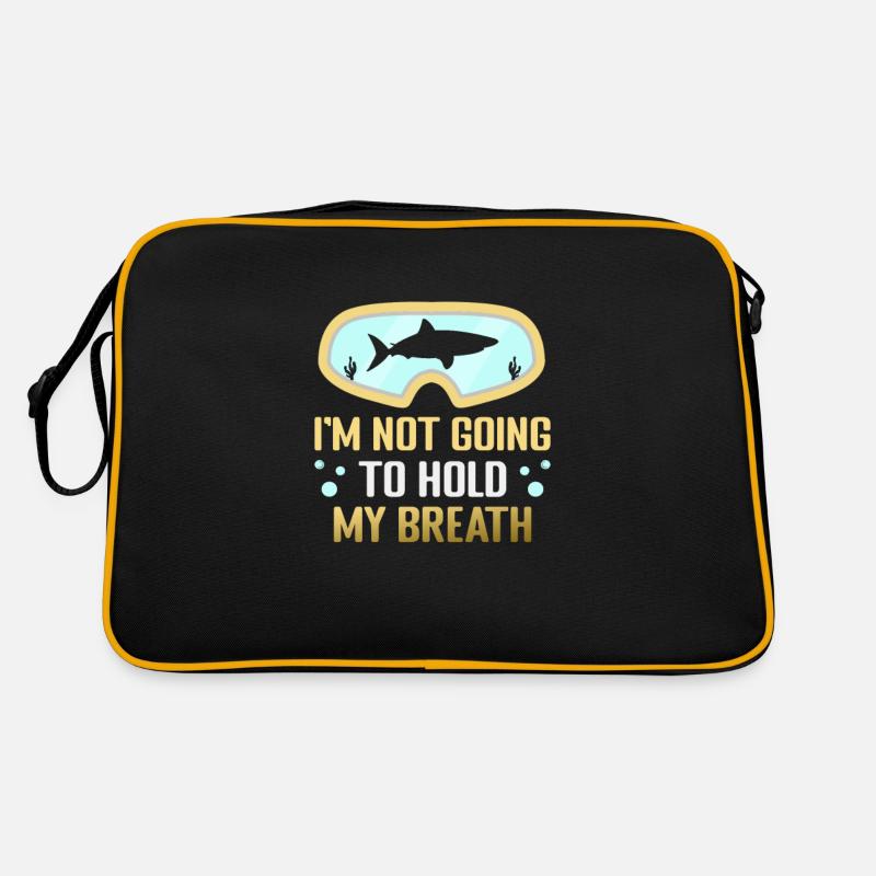 Scuba Diver Design Instructor Snorkeling Retro Bag