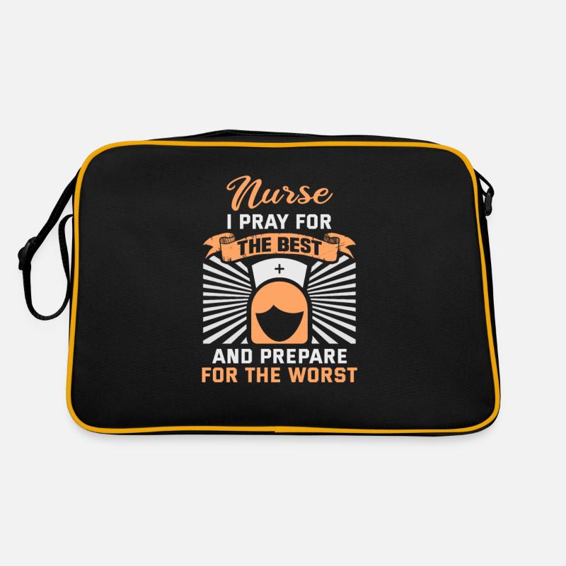 Pflegerin Nurse Je prie pour le Krankenschwester Sac Retro