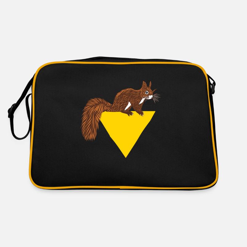 Squirrel Fuchshörnchen Grauhörnchen Eichhörnchen Retro Tasche