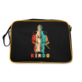 Kata Kenjutsu Shinai Samurai Kendo - Sac Retro - noir/or - Dos