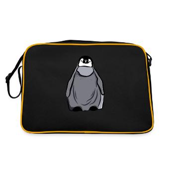 Bébé pingouin Pingouin royal Pingouin empereur - Sac Retro - noir/or - Dos