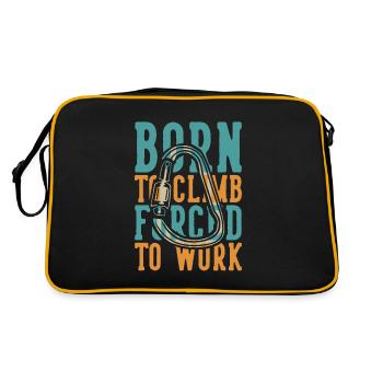 Born to Climb Forced to Work Alpine Outdoor Speed - Retro Bag - black/gold - Back