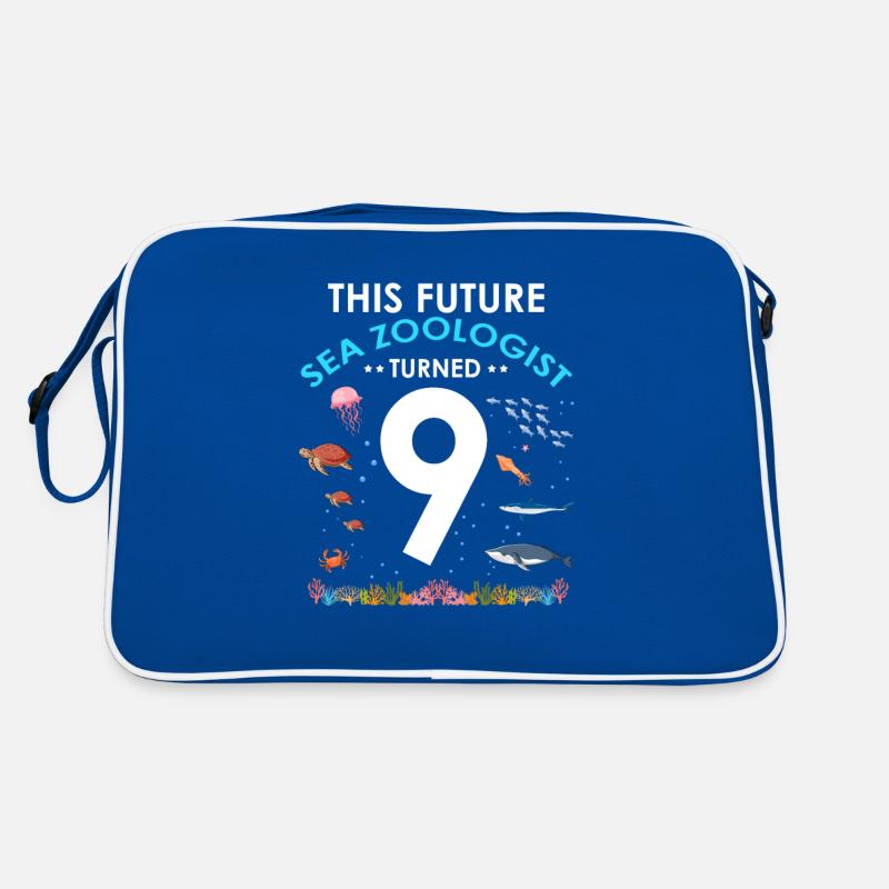 Futur zooologiste Anniversaire 9 Neuf ans Sac Retro