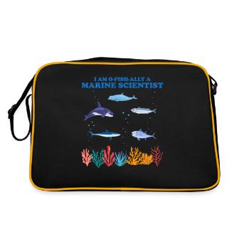 Official Marine Scientist Marine Biologist - Retro Bag - black/gold - Back