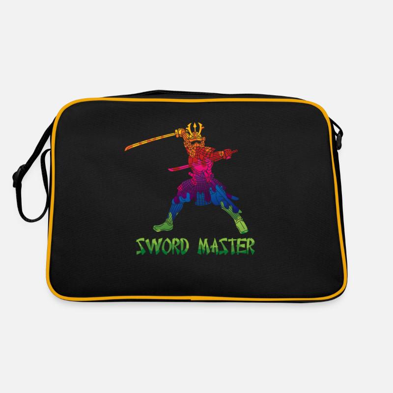 Sword Master Kenjusu Kata Katana Samurai Kendo Retro Bag