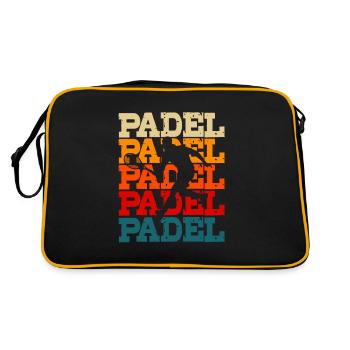 Padel Tennis Platform Tennis Paddleball Padel - Retro Bag - black/gold - Back