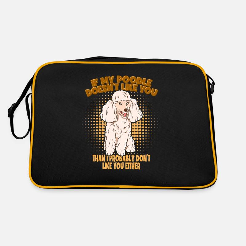 Dog Poodle Design for Dog Lovers Retro Bag