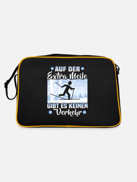 Skieurs de fond Extra mile biathlon skieurs de fond - Sac Retro - noir/or - Dos