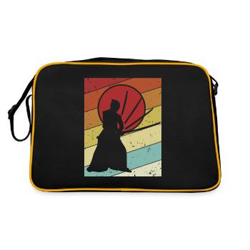 Kata Kenjutsu Katana Samurai Kendo - Sac Retro - noir/or - Dos