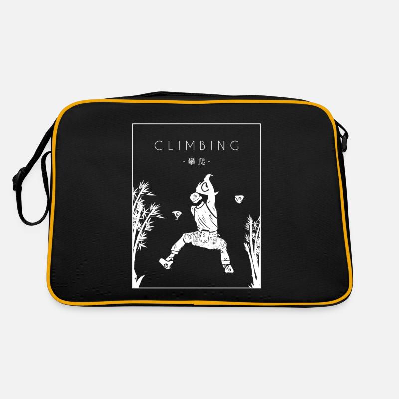 Climbing Chinese Hanzi Escalade de bloc Escalade Sac Retro