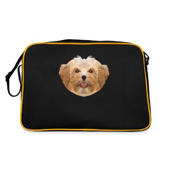 Chien Quadrupède Wauwau Propriétaire de chien - Sac Retro - noir/or - Dos