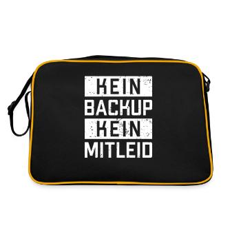 Kein Backup Kein Mitleid Admin IT Specialist - Retro Bag - black/gold - Back
