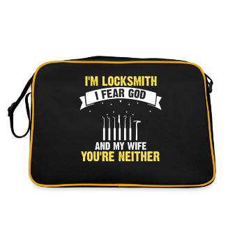 Lockpicking Expert Unlocking Service Lock Papa - Retro Bag - black/gold - Back