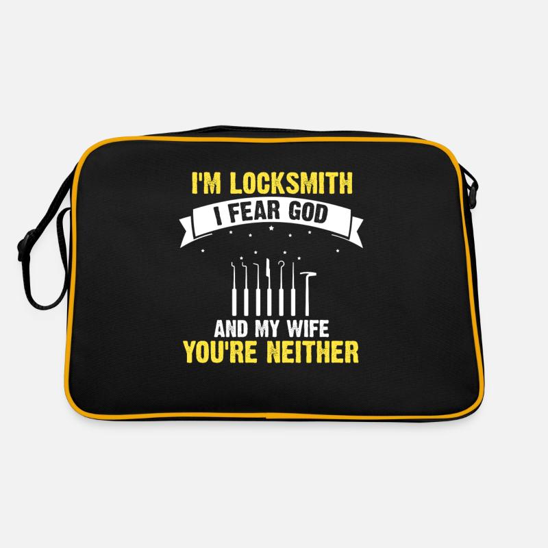 Lockpicking Experte Aufsperrdienst Schloss Papa Retro Tasche