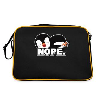 Nope Manchot royal Manchot empereur Oiseau de mer - Sac Retro - noir/or - Dos