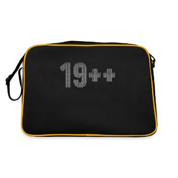 19++ Software Developer Full Stack Coder 20th - Retro Bag - black/gold - Back