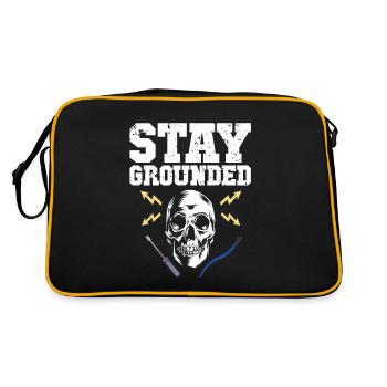 Stay Grounded Wiremen Powerline Technician - Retro Bag - black/gold - Back