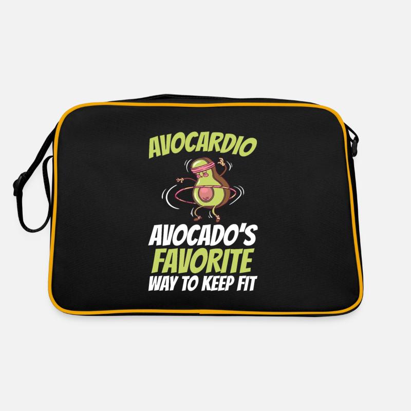 Avocado design for vegetarians and vegans Retro Bag