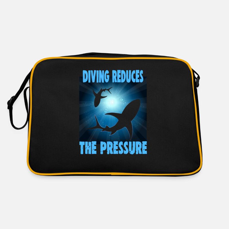 Scuba Diver Design Instructor Snorkeling Retro Bag