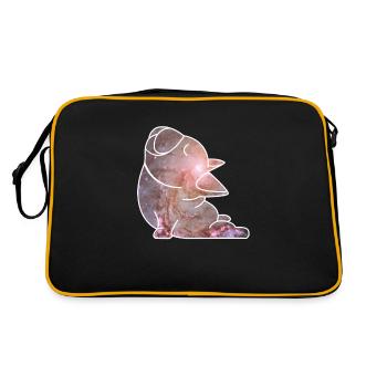 Quadrupède Wauwau Mâle Propriétaire de chien Yoga - Sac Retro - noir/or - Dos
