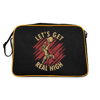 Let's Get Real High Bouldering Indoor Speed - Retro Bag - black/gold - Back