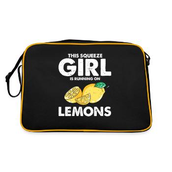 Limonade Limonade Limonade Limonade Stand Design - Sac Retro - noir/or - Dos