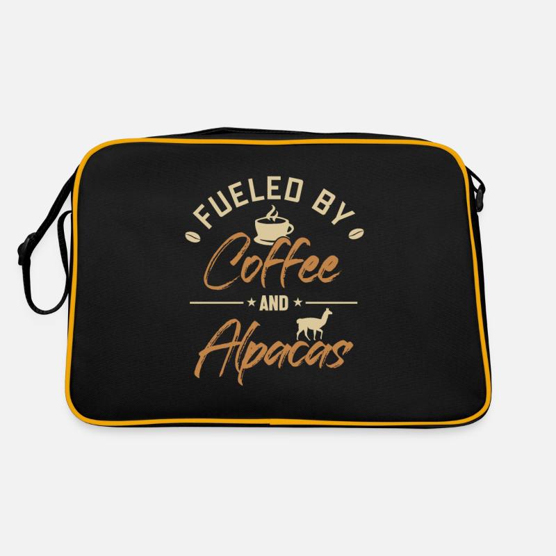 Fueled by Coffee and Alpacas Llama Vicuna Guanaco Retro Bag