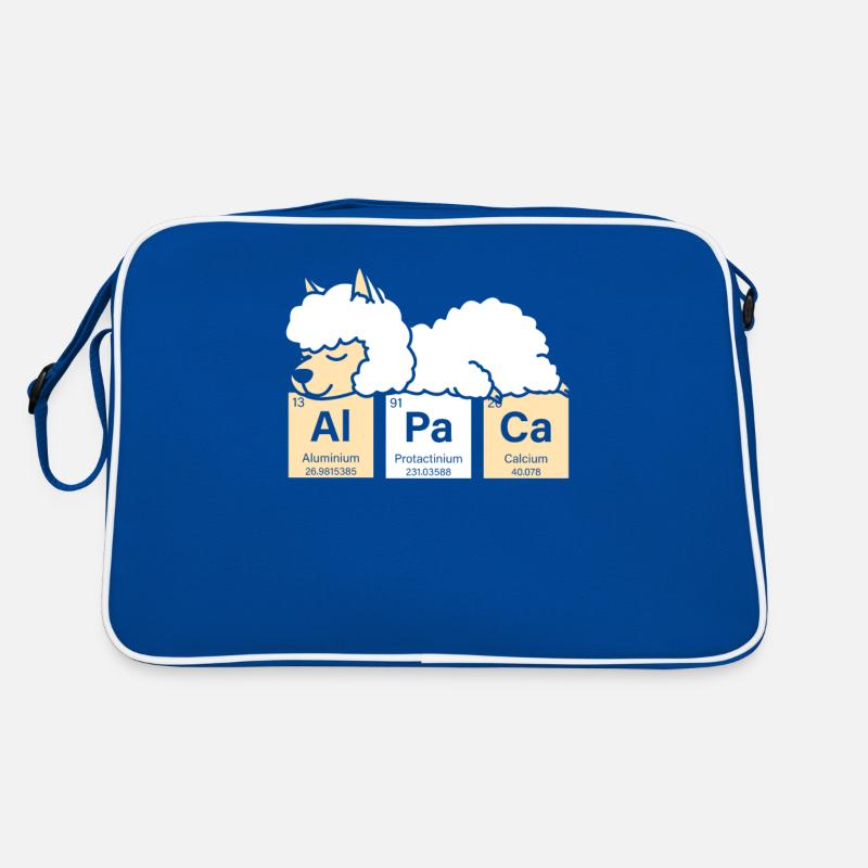 Alpaca Periodic Table Of Elements Guanaco Llama Retro Bag