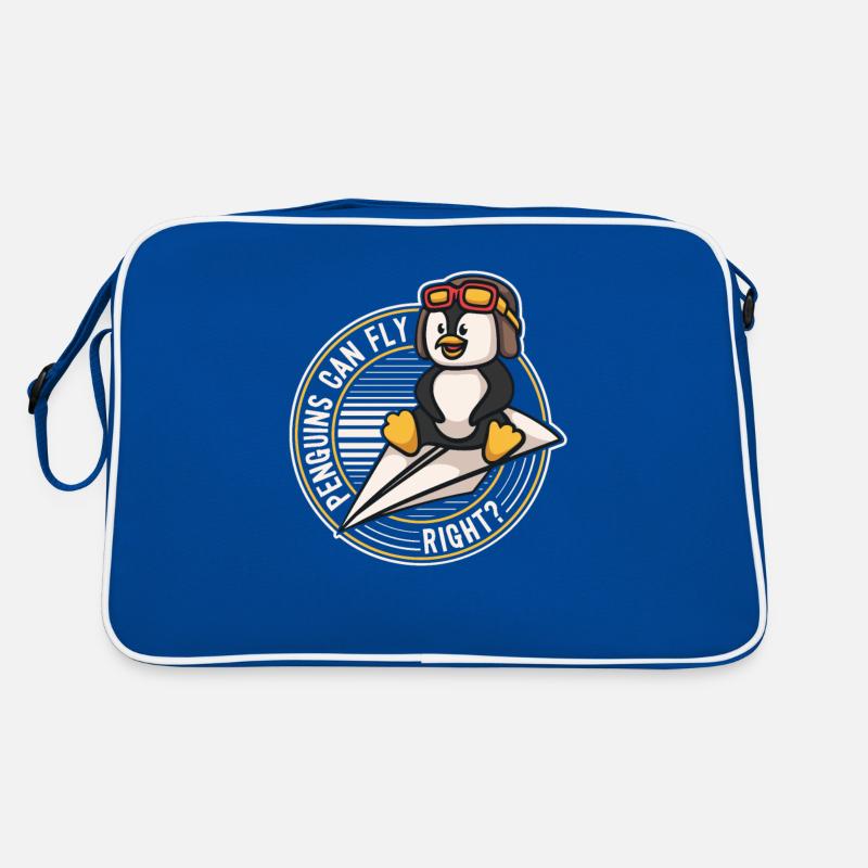 Penguins can Fly Oiseau de mer Pingouin royal Sac Retro