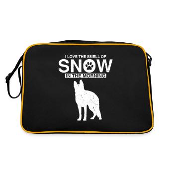 Design Deutscher Schäferhund Polizei Design - Retro Tasche - Schwarz/Gold - Hinten