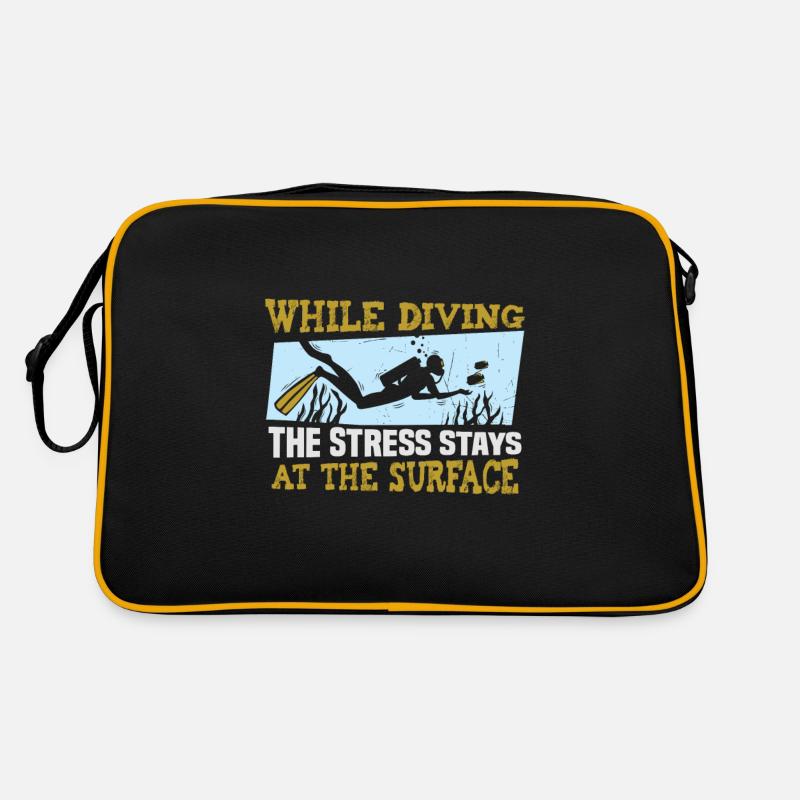 Instructeur de conception de plongée sous-marine Snorkeling Sac Retro