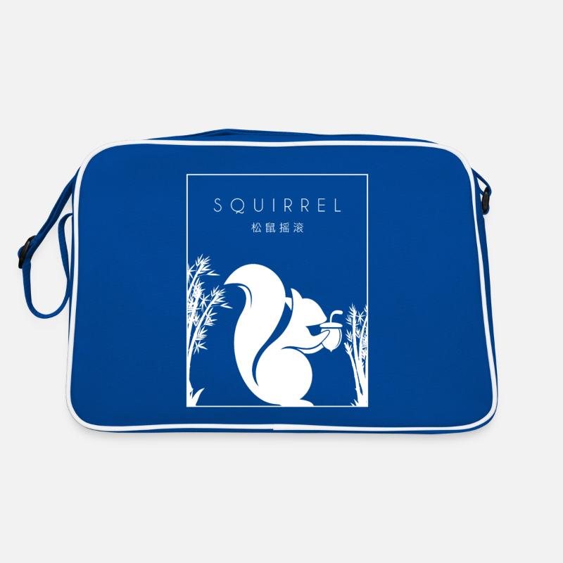 Squirrel Chinese Hanzi Squirrel Fuchshörnchen Retro Tasche