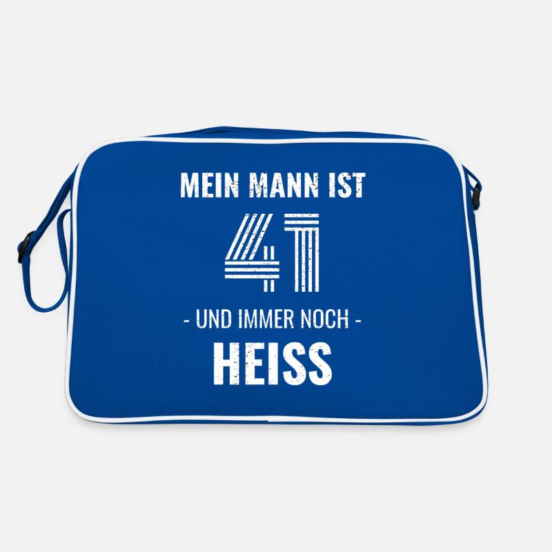 41 Jahre Geburtstag Ehemann Geschenk Retro Tasche