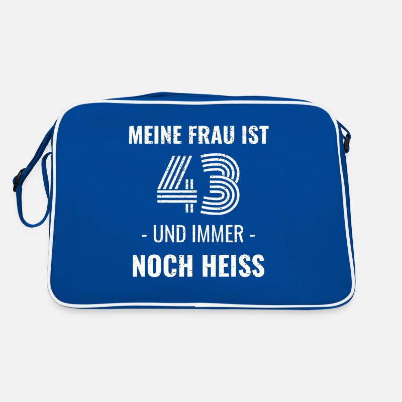 43 Jahre Geburtstag Ehefrau Geschenk Retro Tasche
