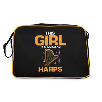 Conceptions de joueurs de harpe pour les conceptions de joueurs de harpe - Sac Retro - noir/or - Dos