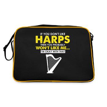 Conceptions de joueurs de harpe pour les conceptions de joueurs de harpe - Sac Retro - noir/or - Dos