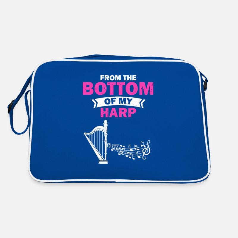Harp design for harpists and harpists Retro Bag