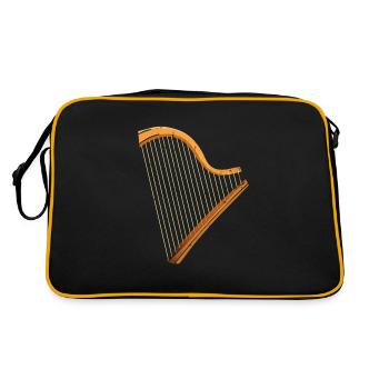 Conceptions de joueurs de harpe pour les conceptions de joueurs de harpe - Sac Retro - noir/or - Dos