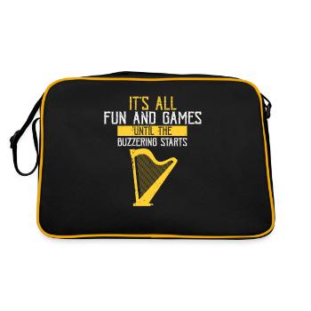 Conceptions de joueurs de harpe pour les conceptions de joueurs de harpe - Sac Retro - noir/or - Dos
