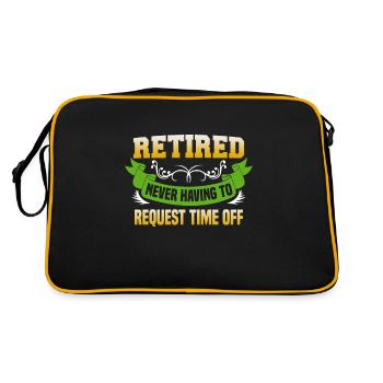 Retraite Idée cadeau Retraité Collègue de travail - Sac Retro - noir/or - Dos