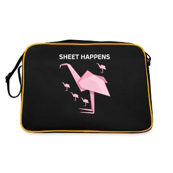 Conception d'origami japonais et origami kirigami - Sac Retro - noir/or - Dos