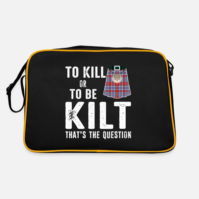 Costume de kilt écossais Saying - Jupe écossaise Sac Retro