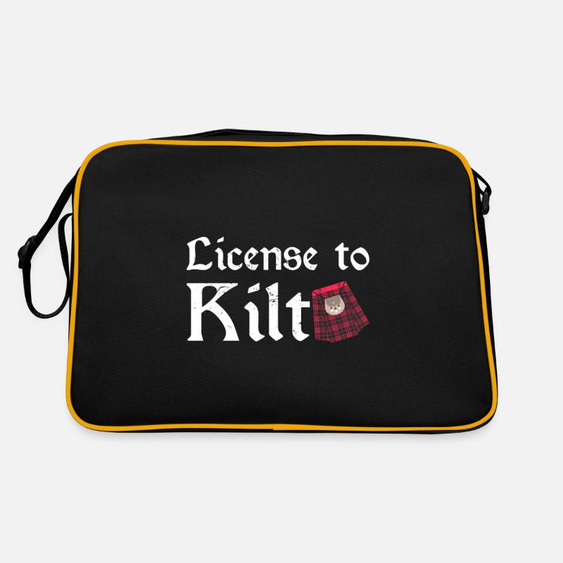 Costume de kilt écossais Saying - Jupe écossaise Sac Retro
