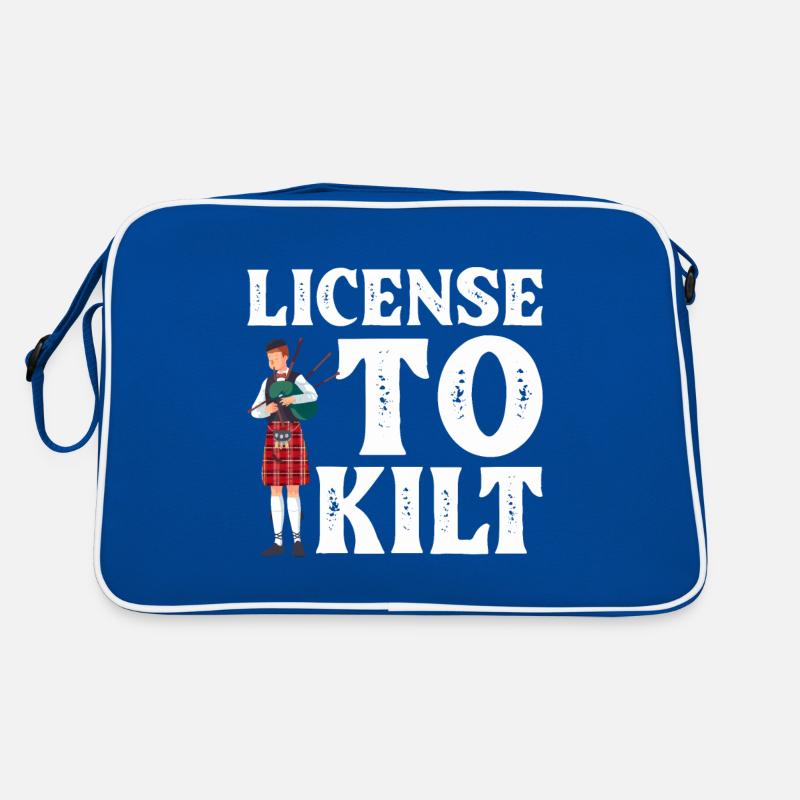 Schottischer Kilt Tracht Spruch - Schottenrock Retro Tasche
