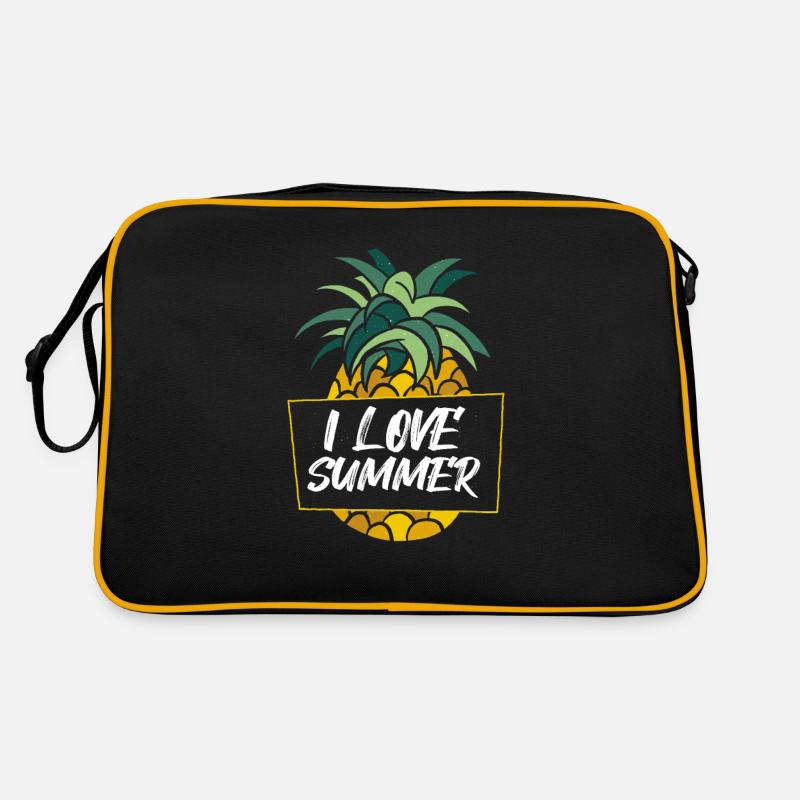 Ananas I Love Summer Retro Tasche